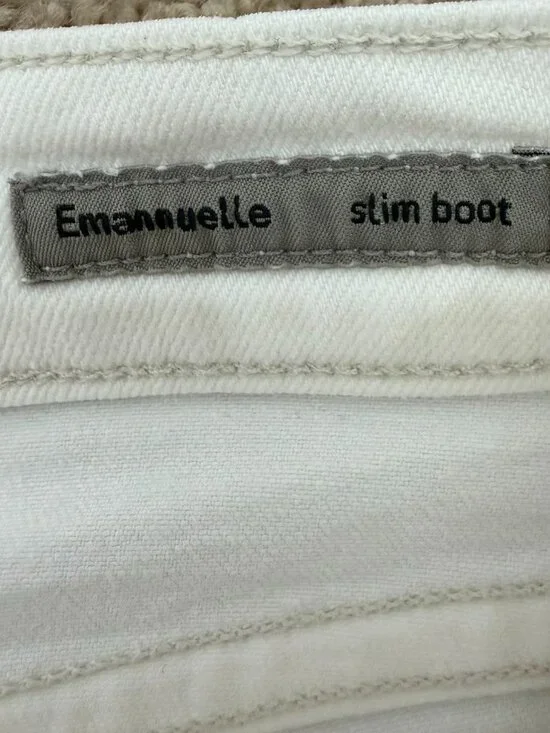 Citizen of Humanity Mid Rise Emannuelle Slim Boot Stretch Jeans Size 28x33 White - Picture 7 of 13